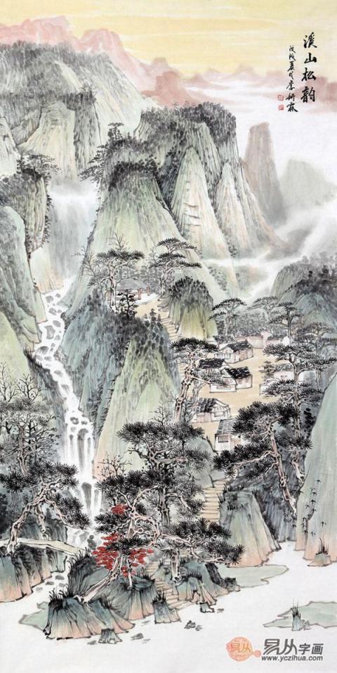 春節(jié)送領(lǐng)導(dǎo)李佩錦國(guó)畫(huà)山水，讓你在領(lǐng)導(dǎo)心里留下好印象！