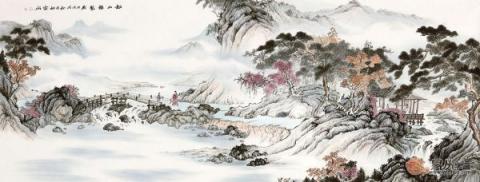 春節(jié)送領(lǐng)導(dǎo)李佩錦國(guó)畫(huà)山水，讓你在領(lǐng)導(dǎo)心里留下好印象！