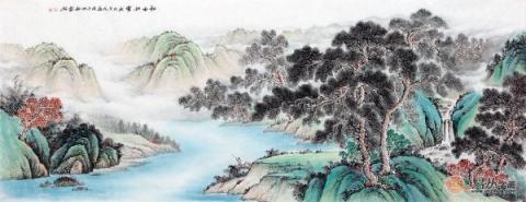 春節(jié)送領(lǐng)導(dǎo)李佩錦國(guó)畫(huà)山水，讓你在領(lǐng)導(dǎo)心里留下好印象！