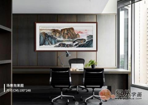 辦公室里裝飾掛畫，這五幅名人山水最受成功人士喜愛！