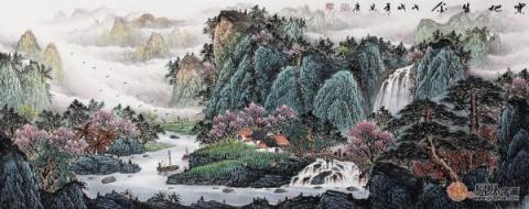 客廳沙發(fā)墻掛什么畫？宋唐手繪國畫裝飾風(fēng)水財(cái)運(yùn)旺！