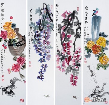 齊白石孫媳，畫家樸喆花鳥畫，當代極具收藏升值潛力的書畫家