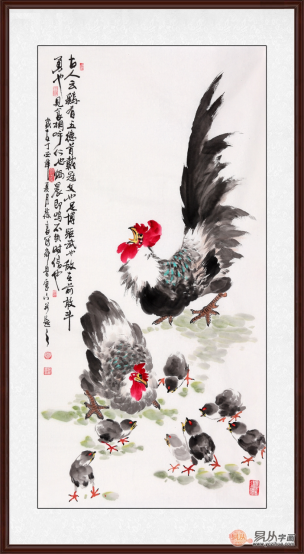 進(jìn)門看到什么畫為大吉 一幅公雞圖將好運(yùn)帶回來