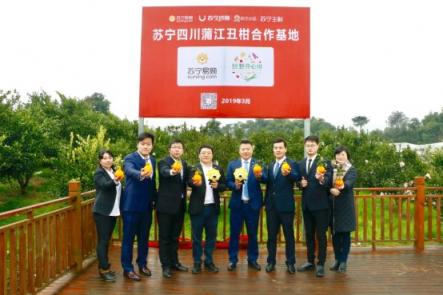 包下10萬(wàn)畝種植園，蘇寧與四川蒲江簽訂產(chǎn)地直采協(xié)議