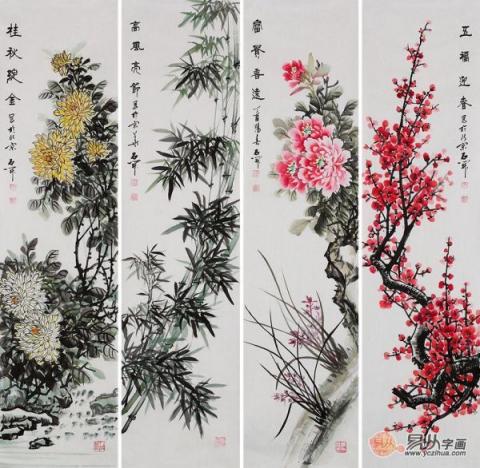室內(nèi)空間裝飾掛什么畫好，經(jīng)典國畫花鳥一幅就夠了！