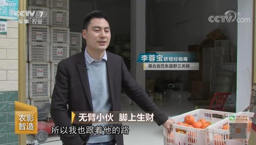 西瓜視頻無臂小伙帶動村民脫貧，勵志事跡登上央視《致富經(jīng)》