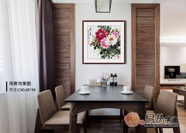 不知道餐廳里掛什么畫好，看看這些小品花鳥畫美不美