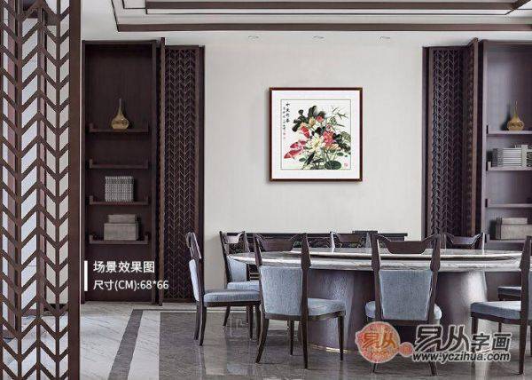 不知道餐廳里掛什么畫好，看看這些小品花鳥畫美不美