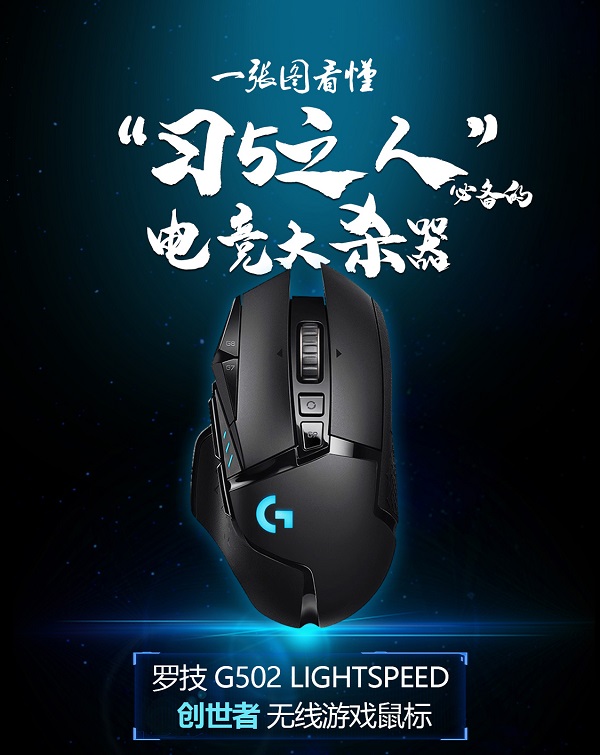 創(chuàng)世者登場(chǎng)！一張圖看懂羅技G全新旗艦無(wú)線游戲鼠標(biāo)