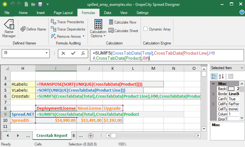 Spread.NET 表格控件 V12.1 正式發(fā)布！加入動(dòng)態(tài)數(shù)組，讓公式運(yùn)算更具效率