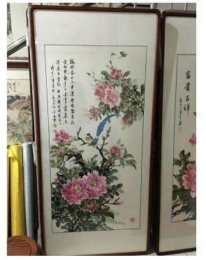 臥室掛畫之牡丹畫，寫意牡丹畫家石開作品欣賞