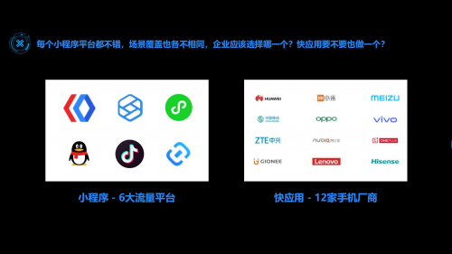 「快應(yīng)用」和「小程序」有何區(qū)別？喜推智能帶你一張圖看懂