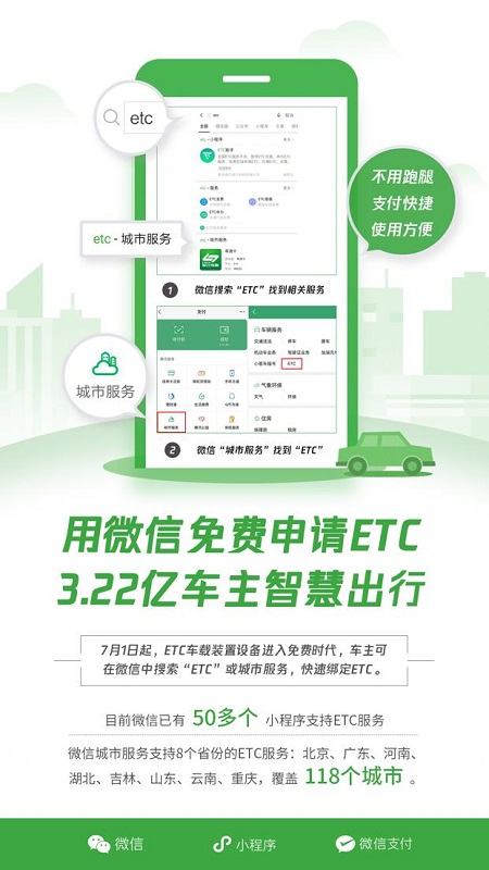 7月1日起，微信即可申辦ETC，告別高速排隊繳費！