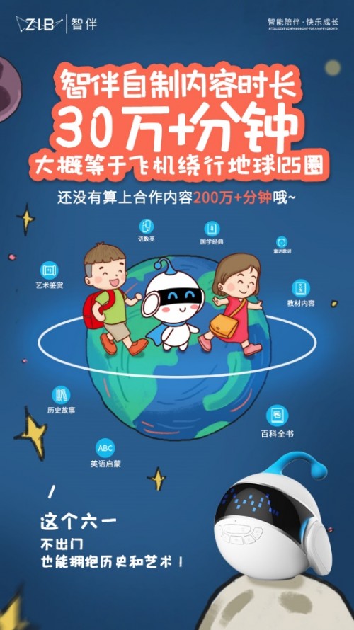 智伴兒童機(jī)器人1X玩教一體，攻克兒童成長教育難題