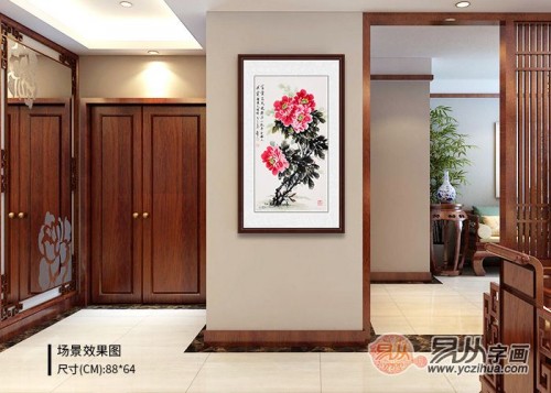 國畫牡丹圖適合掛在哪些場合，易從帶你一探究竟