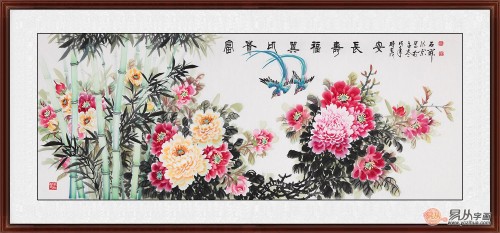 國畫牡丹圖適合掛在哪些場合，易從帶你一探究竟