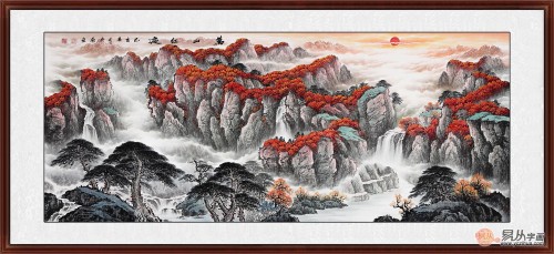 畫家宋唐《萬(wàn)山紅遍》賞析：生意旺、事業(yè)順、招財(cái)聚寶