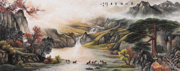 當(dāng)代名家趙洪霞先生筆下的中國(guó)山水畫作品鑒賞