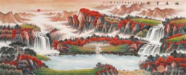 客廳風(fēng)水畫怎么選？名家山水畫催財(cái)旺運(yùn)品位佳