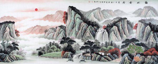 客廳風(fēng)水畫怎么選？名家山水畫催財(cái)旺運(yùn)品位佳