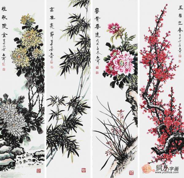家里裝飾掛什么書畫好？名家手繪國(guó)畫花鳥佳作精致顯品味