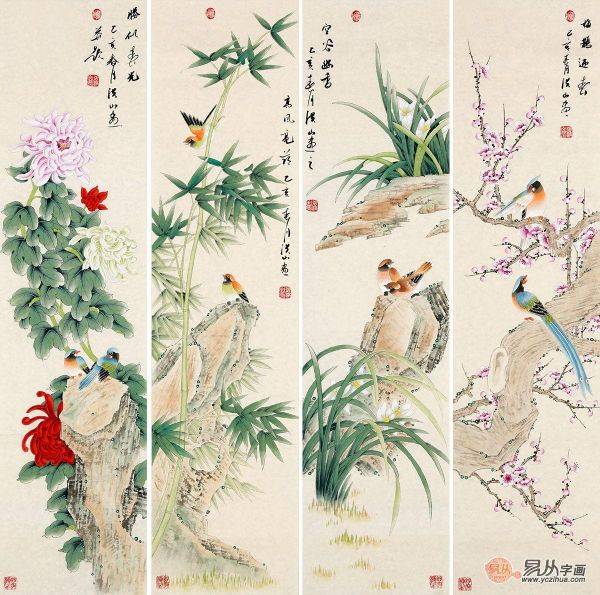 家里裝飾掛什么書畫好？名家手繪國(guó)畫花鳥佳作精致顯品味