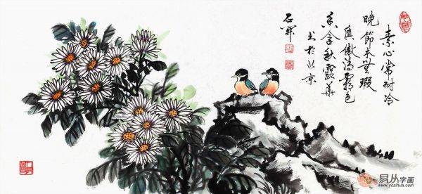 梅蘭竹菊的君子品質(zhì)，名家石開梅蘭竹菊四君子國畫作品欣賞