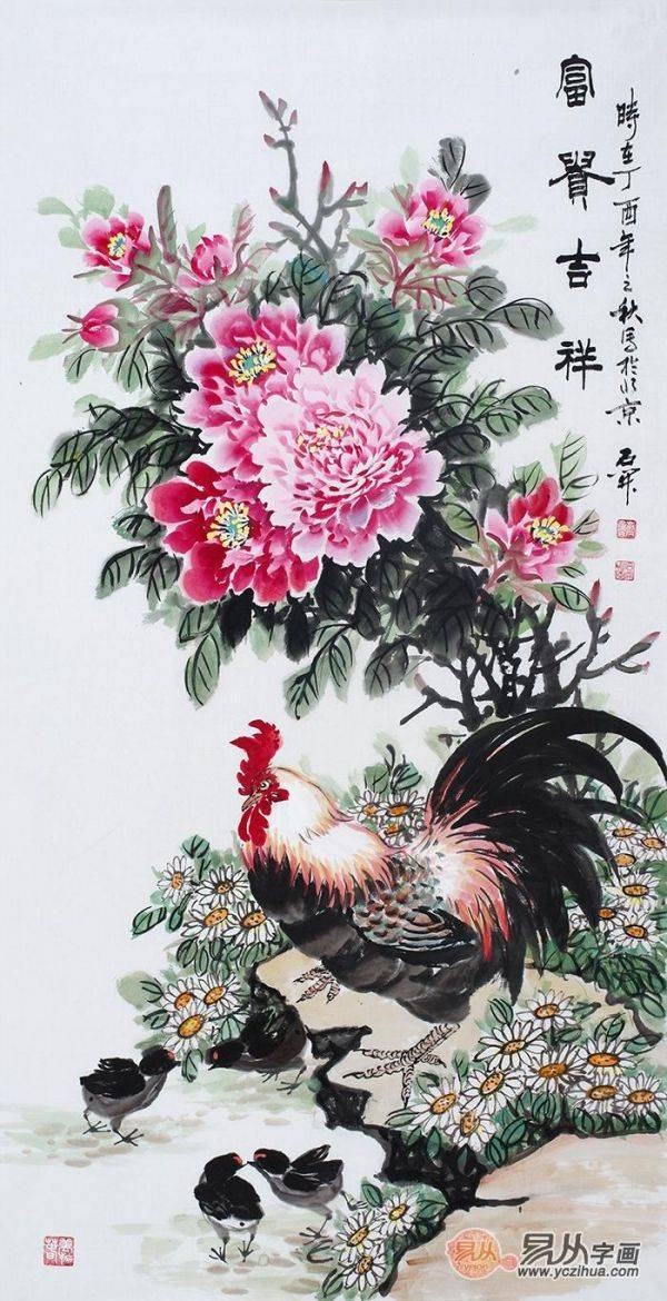 適合玄關(guān)的裝飾畫，這5款吉祥花鳥畫，顏值風(fēng)水兩相宜