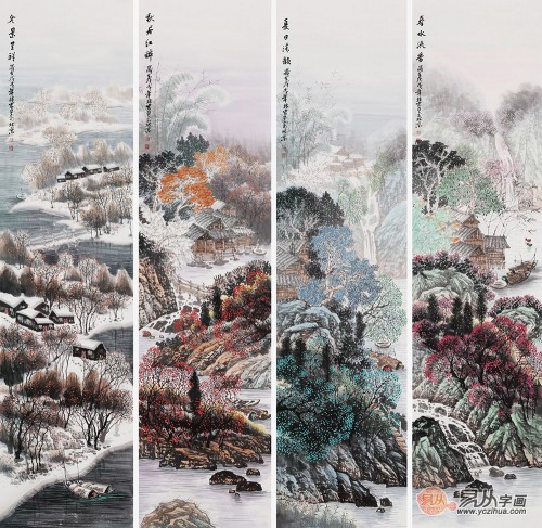 客廳沙發(fā)背景墻掛什么畫好？名家山水畫有品位更有韻味