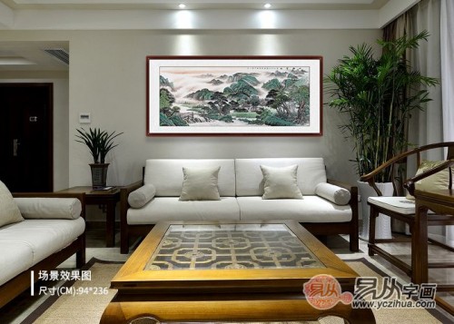 精美客廳沙發(fā)背景墻掛畫(huà)，家里都美呆了