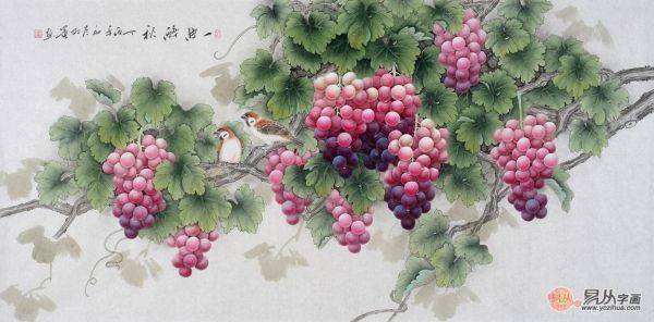 客廳墻面掛什么字畫好，這些花鳥國畫是很經(jīng)典的選擇