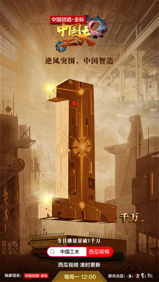 西瓜視頻《中國(guó)工夫》播放量破千萬(wàn)，致敬中國(guó)工程師收獲千萬(wàn)感動(dòng)