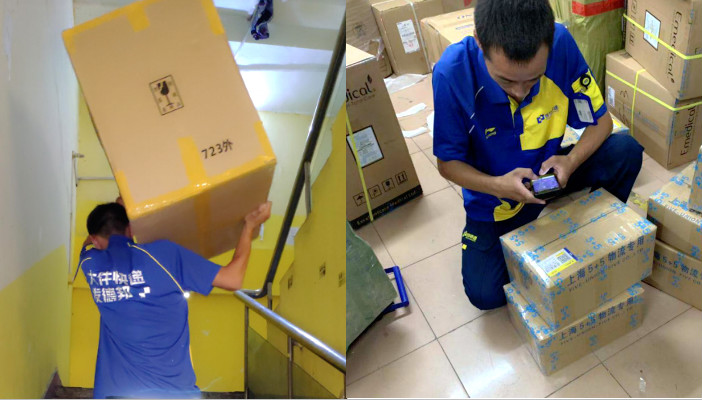 快遞小哥備戰(zhàn)中秋：一天爬樓3萬步，貨量激增四成