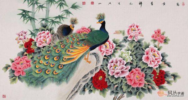 家庭客廳掛什么花鳥畫作品好，家裝達(dá)人為你推薦這四種題材