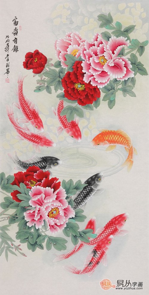 開門玄關(guān)處掛什么畫最吉祥，這三款吉祥花鳥畫拔得頭手