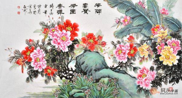 客廳沙發(fā)墻裝飾畫(huà)掛什么好，畫(huà)美寓意更美的花鳥(niǎo)畫(huà)分享