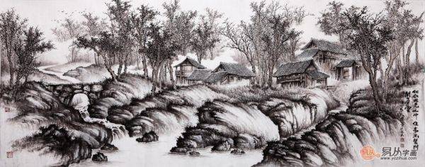 有時(shí)，一人獨(dú)坐也非寂寞，靜坐品賞吳大愷寫(xiě)意山水