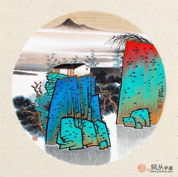 有時(shí)，一人獨(dú)坐也非寂寞，靜坐品賞吳大愷寫(xiě)意山水