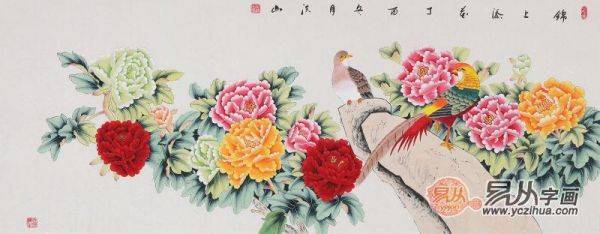 這些精美的沙發(fā)背景墻花鳥畫，絕對吸人眼球！