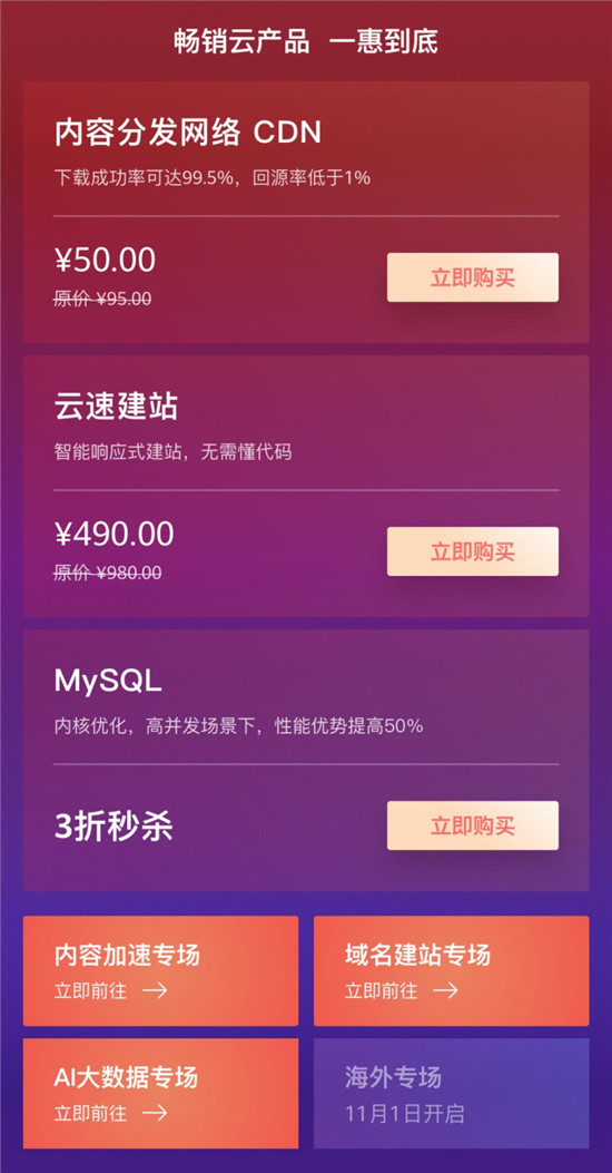 預售不想買？今天就過11.11，你來華為云看看優(yōu)惠嗎？