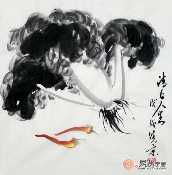 什么畫(huà)掛在玄關(guān)寓意好？掛鄭曉京白菜國(guó)畫(huà) 擁有好風(fēng)水的家