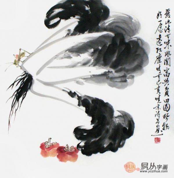 什么畫(huà)掛在玄關(guān)寓意好？掛鄭曉京白菜國(guó)畫(huà) 擁有好風(fēng)水的家