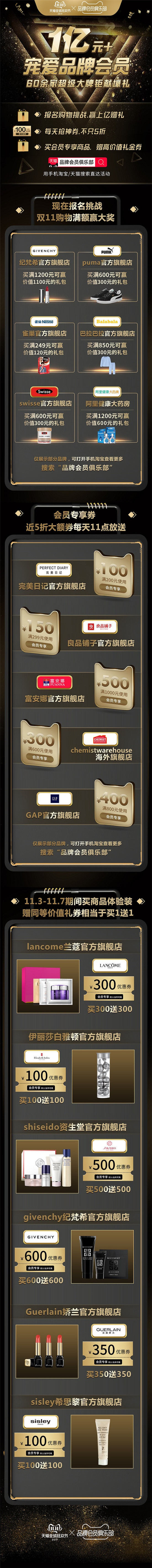 一張圖告訴你，1億+的天貓雙11品牌會員福利怎么薅
