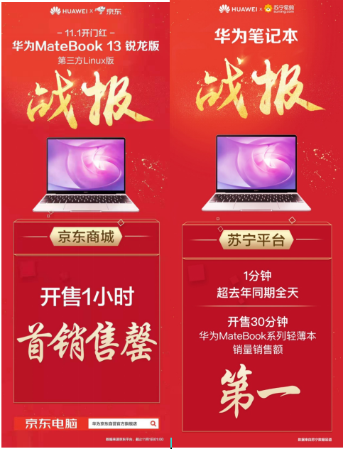 持續(xù)熱銷，華為MateBook 13銳龍版提前引燃雙十一熱潮