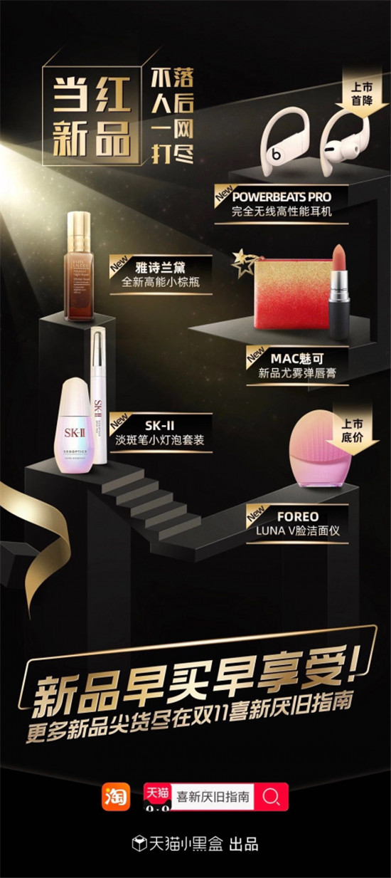 天貓小黑盒雙11全球“發(fā)新”，百萬新品獨家、限量首發(fā)獨寵“追新族”