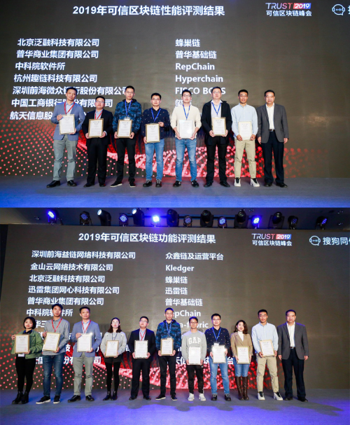 2019可信區(qū)塊鏈功能性能評測結(jié)果公布，泛融科技再獲高價值案例獎