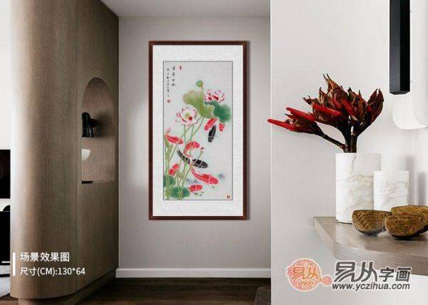 進(jìn)門玄關(guān)裝飾畫(huà)掛什么好，易從網(wǎng)力薦的這些豎幅花鳥(niǎo)畫(huà)最合適