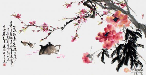 沙發(fā)后應(yīng)該掛什么畫(huà)？鄭曉京花鳥(niǎo)畫(huà)佳作 大氣典雅韻味別致