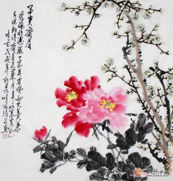 家里適合掛哪種畫？鄭曉京寫意牡丹佳作 掛在家里雍容大方