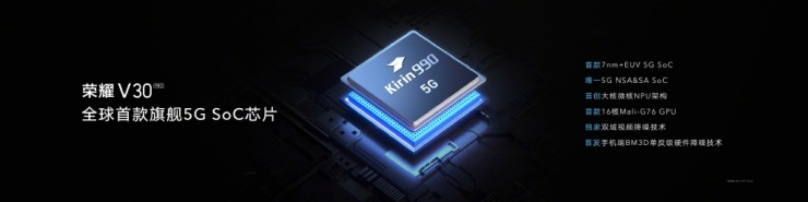 榮耀V30 5G通訊能力強勁，帶給你極速5G新體驗